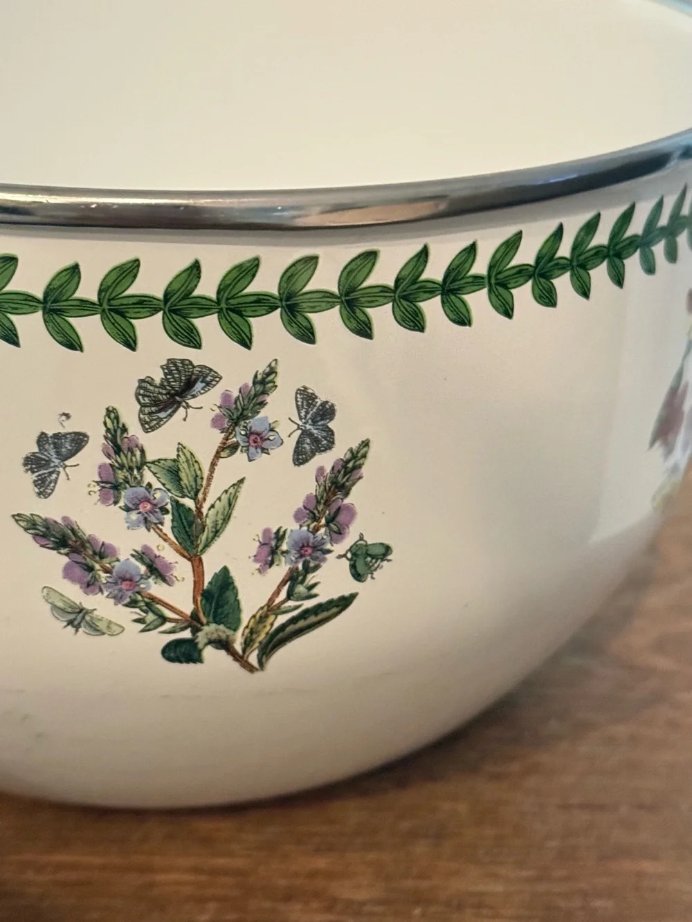 Vintage  Portmeirion Botanic Garden Mixing Bowl Set of 3 Floral 8” 7” 6”